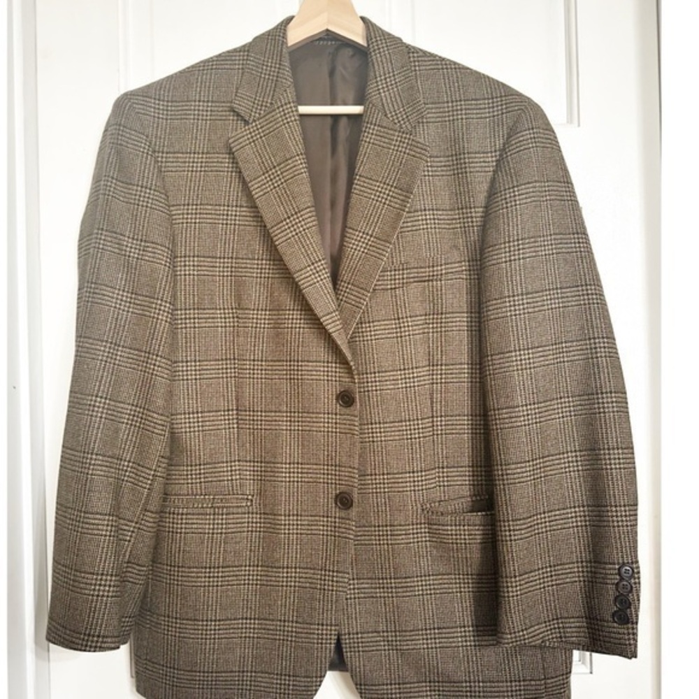 Gian Franco Ruffini Italy Men’s Brown Tweed Jacket  Sz 40